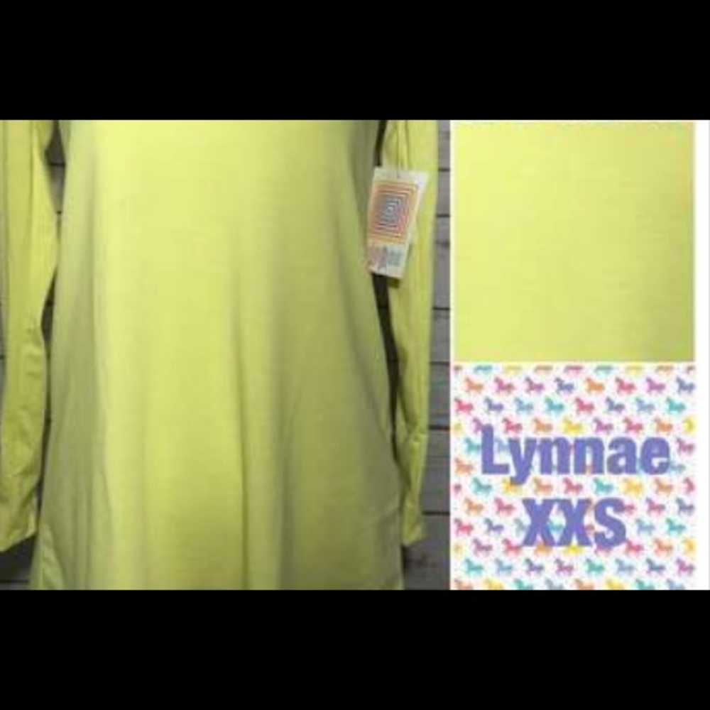 BNWT LuLaRoe Lynnae XXS Bright Yellow